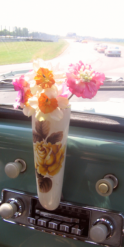 Classic - flower still life on the track