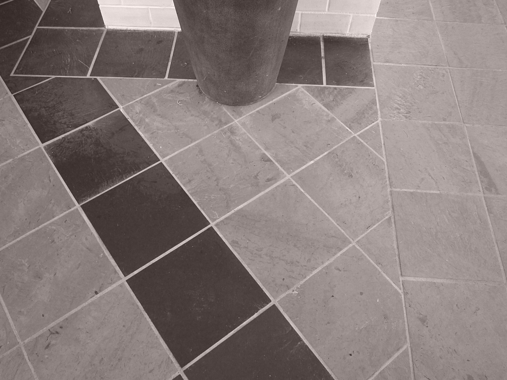 Unique floor tiling