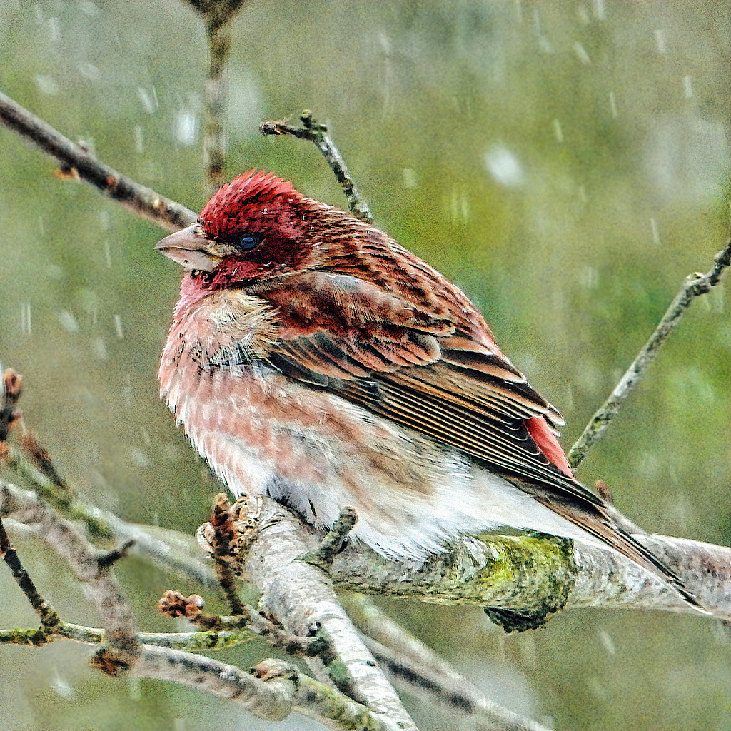 Purple Finch - ID: 15888522 © Janet Criswell