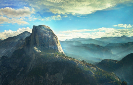 Yosemite Above the Blue Haze