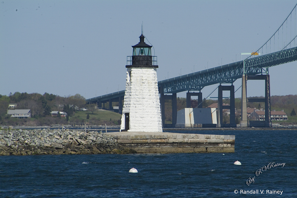 Newport R.I. Lighthouse on Goat Island