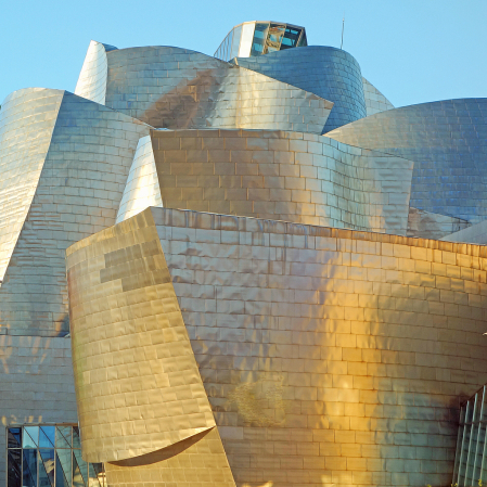 Guggenheim museum in Bilbao, Spain.