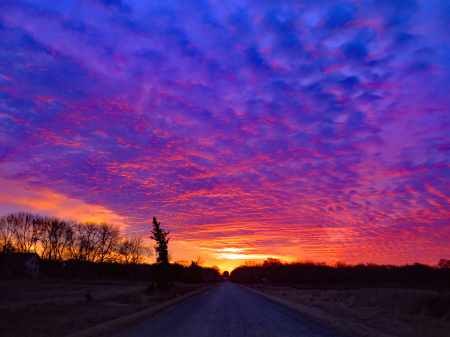 2021 Photo Challenge.(2).Colorful Iowa Sunrise