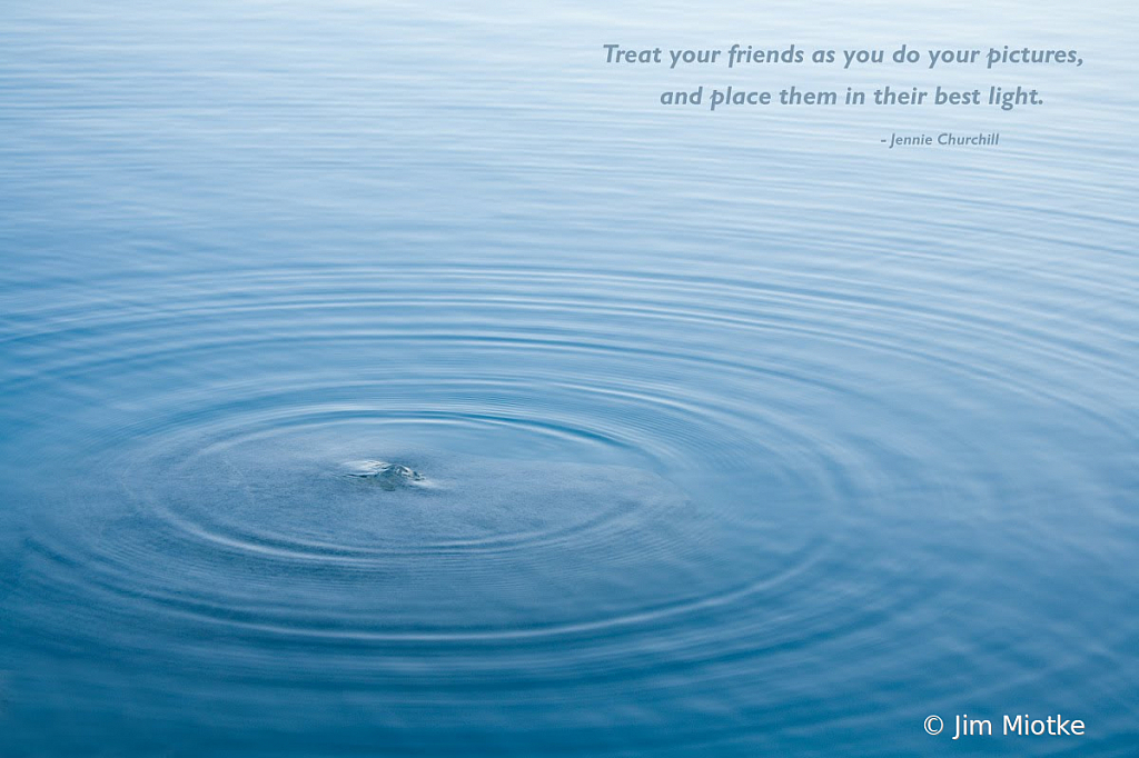 Zen Water with Quote by Churchill - ID: 15902239 © Jim Miotke
