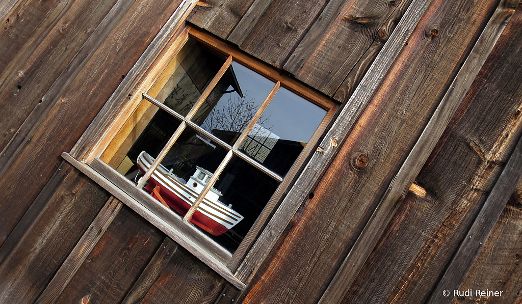 Boat in the window