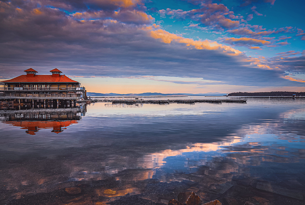 Morning Reflections on Lake Champlain