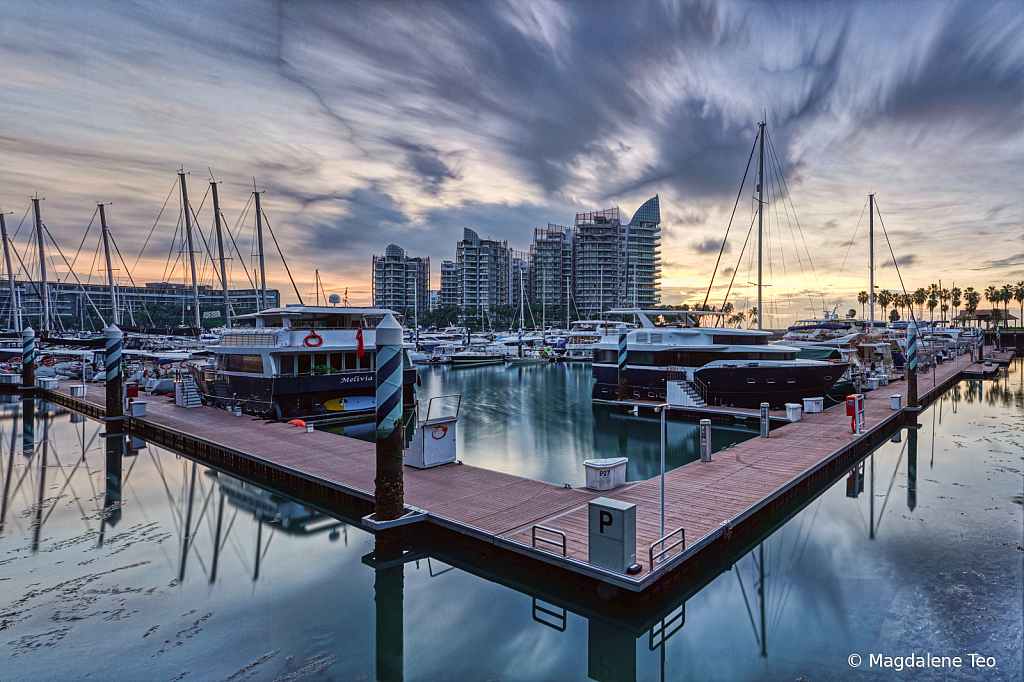 Sunrise @ Sentosa Cove, Singapore  - ID: 15921632 © Magdalene Teo