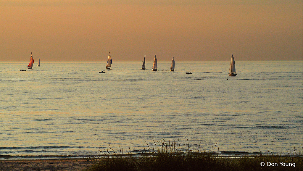 Golden Hour On Lake Michigan