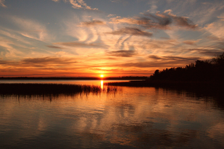 Sunset over the Bay