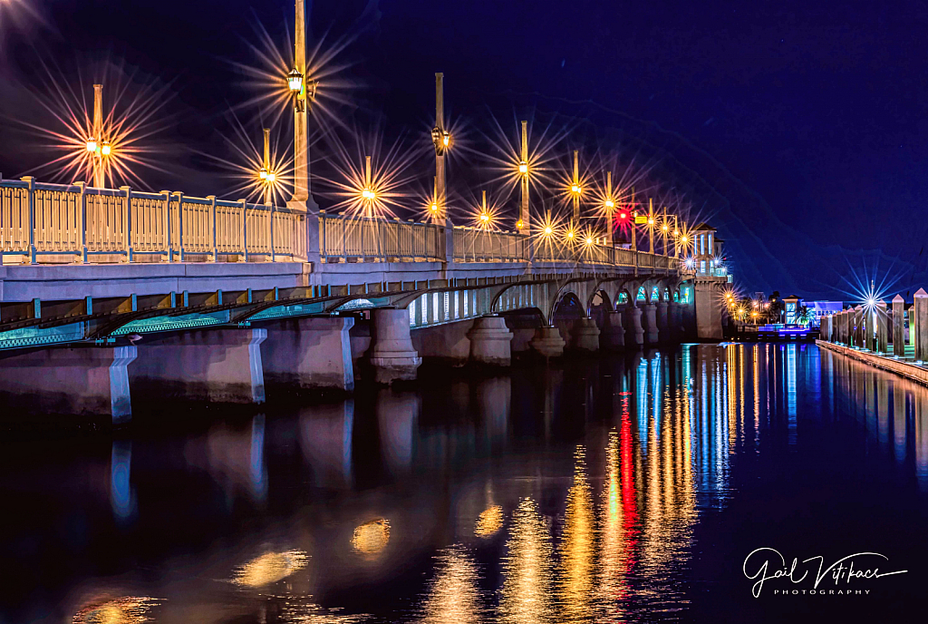 Bright Lights on Bridge of Lions