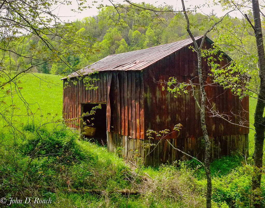 The Old Tractor Shed in Spring - ID: 15925732 © John D. Roach