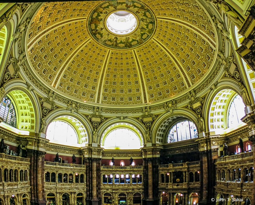 Dome, Main Reading Room, Library of Congress - ID: 15926581 © John T. Sakai