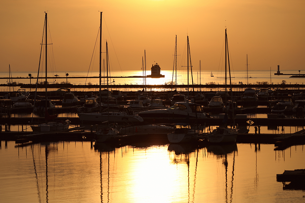 light house golden hour 