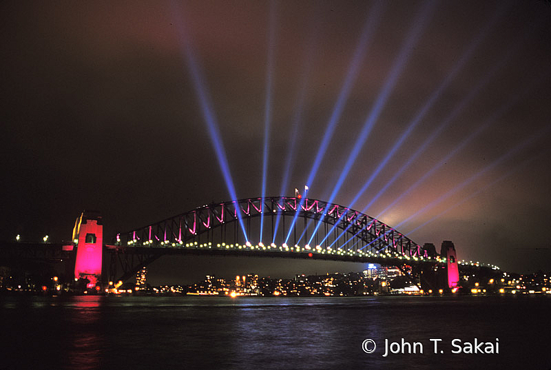 Sydney Harbor Bridge, New Year's Eve Lights - ID: 15927861 © John T. Sakai
