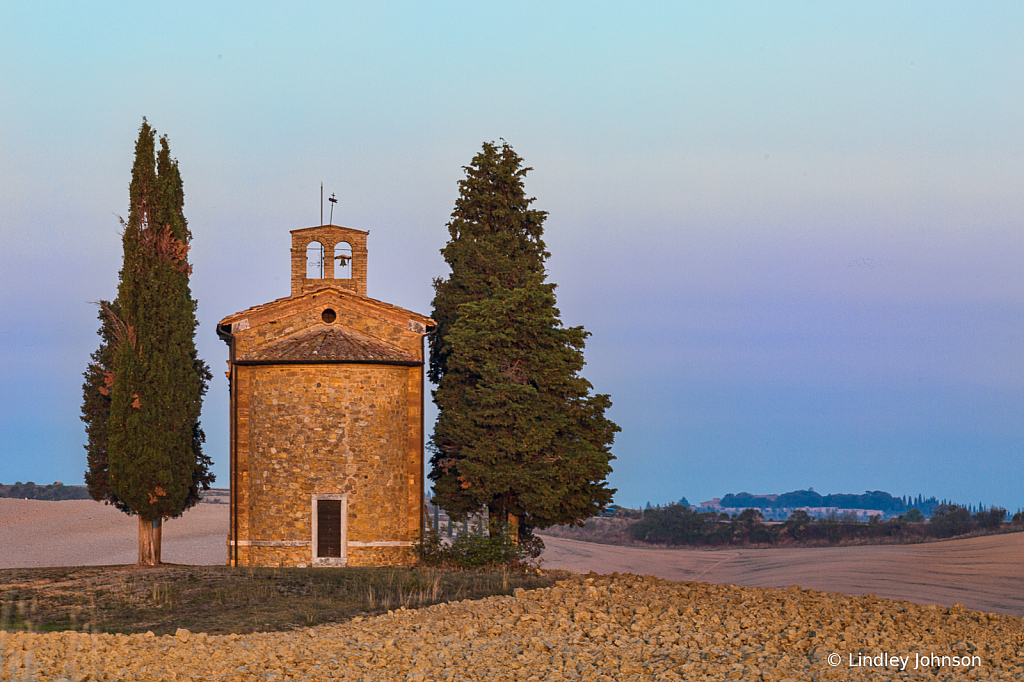 Behind the Chapel of the Madonna di Vitaleta