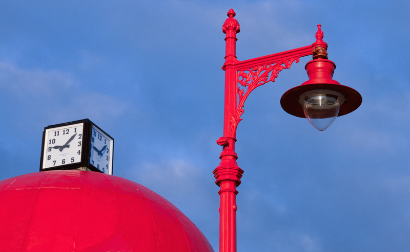 A Lamp And a Clock