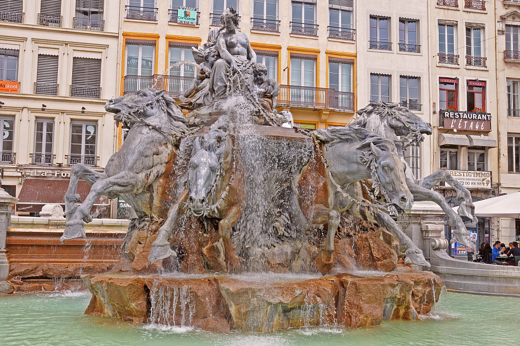 Bartholdi Fountain at Lyon, France - ID: 15929544 © William S. Briggs