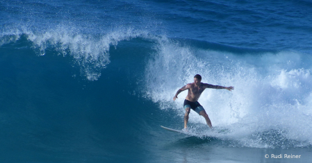 Oahu surfing