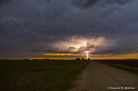 North Dakota stormy landscape