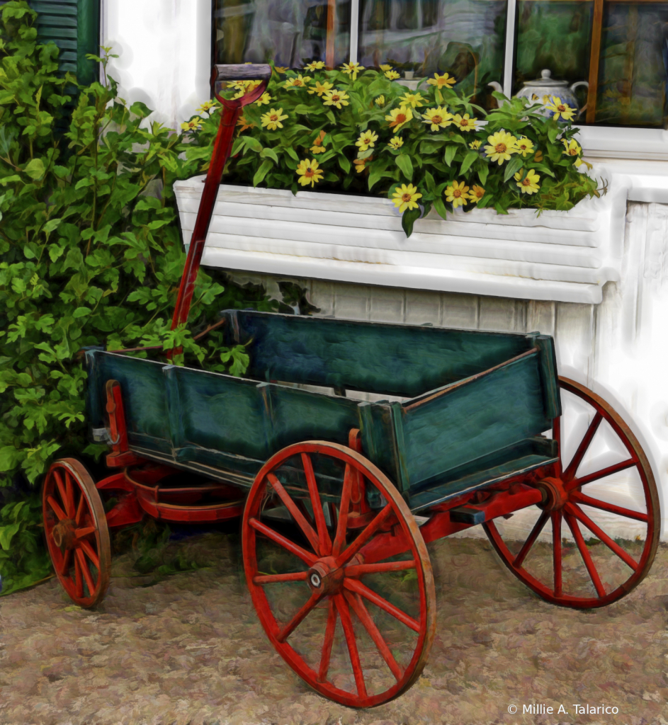 Red Wheeled Wagon