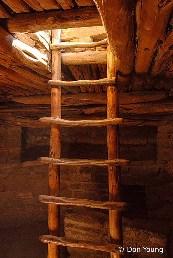 Kiva Ladder At Mesa Verde National Park - ID: 15946374 © Don Young