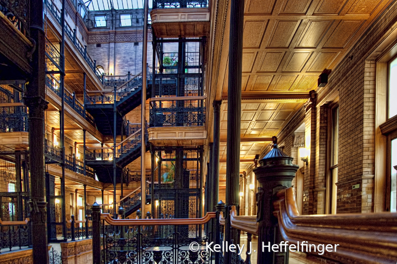 Bradbury Building - Central Atrium  - ID: 15947404 © Kelley J. Heffelfinger