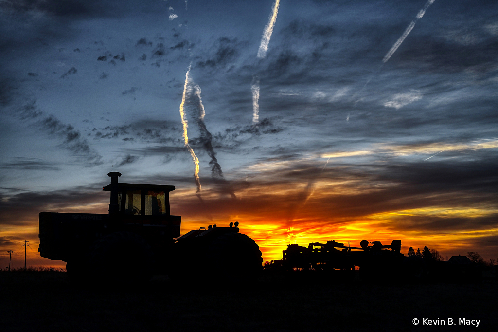 Tractor at Sunrise