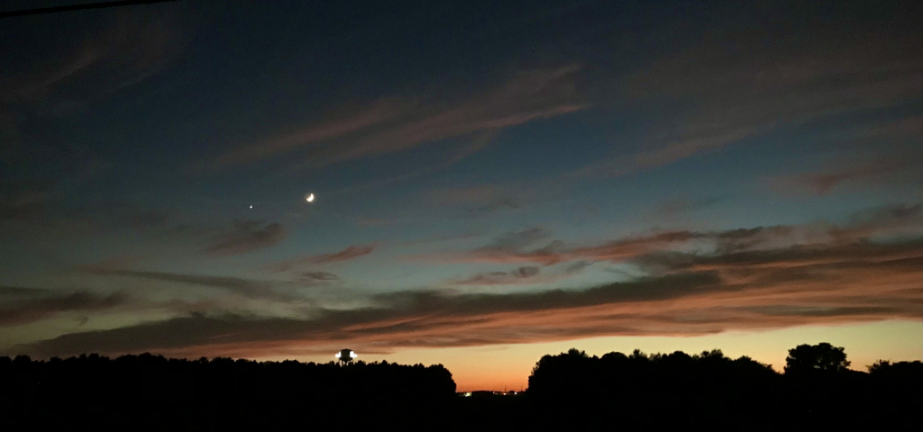 Crescent Moon and Venus - 4