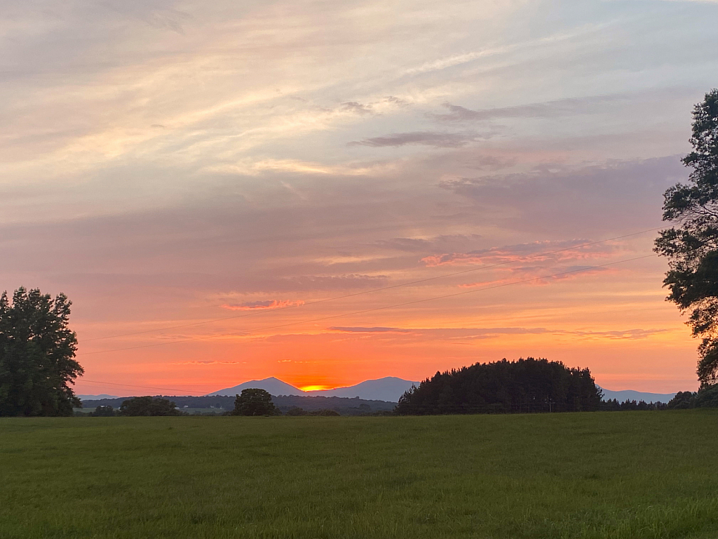 Sunset, Blue Ridge area