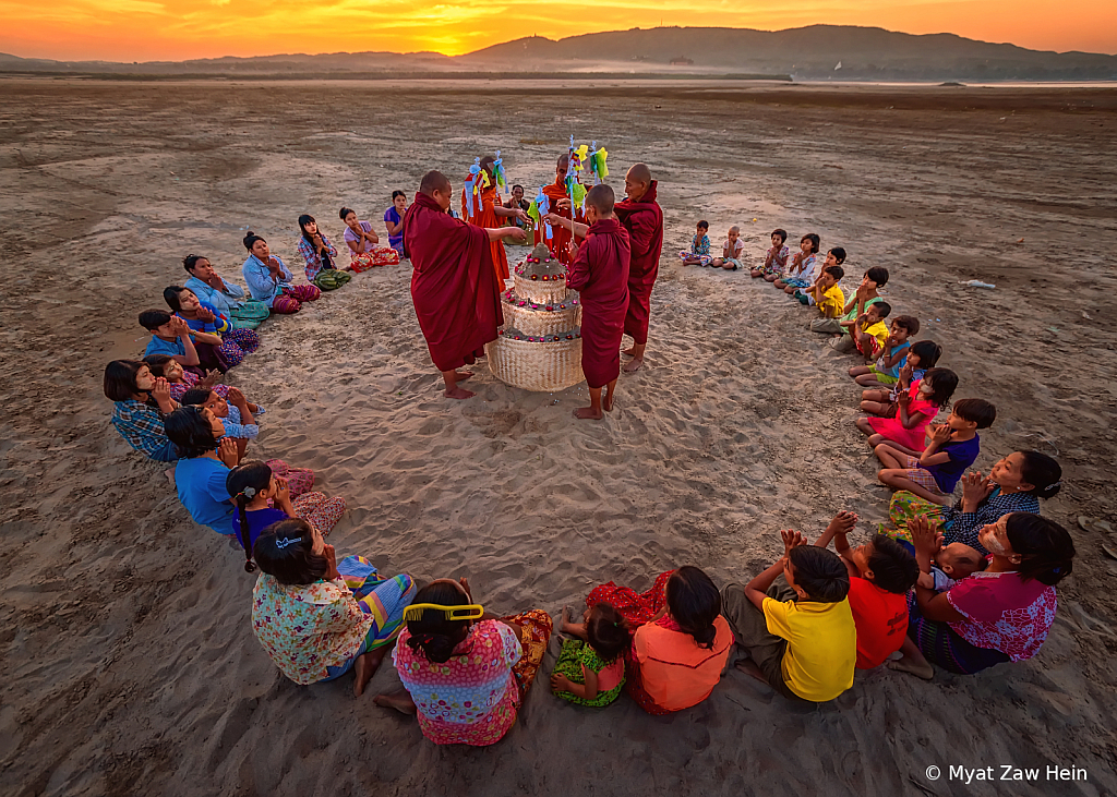 Celebrating Sand Pagoda Festival