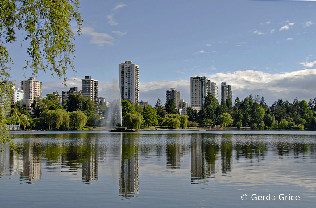 Vancouver Skyline Reflected in Lost Lagoon