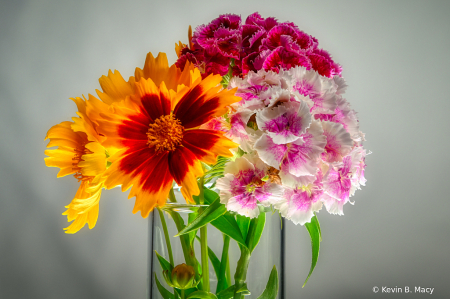 More Stacked Flowers Arranged