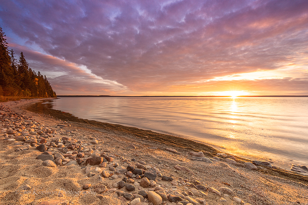Kingsmere Lake Sunset - ID: 15952297 © Jim D. Knelson