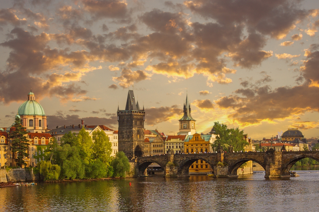 Evening Clouds over Prague