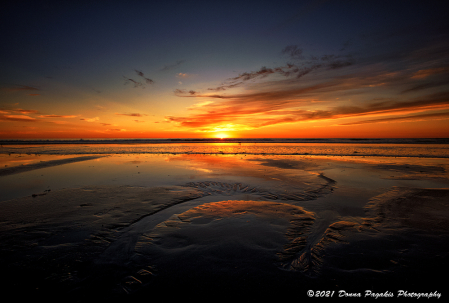 Sand Patterns at Sunset 