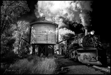 Leaving Chama Station - Infrared