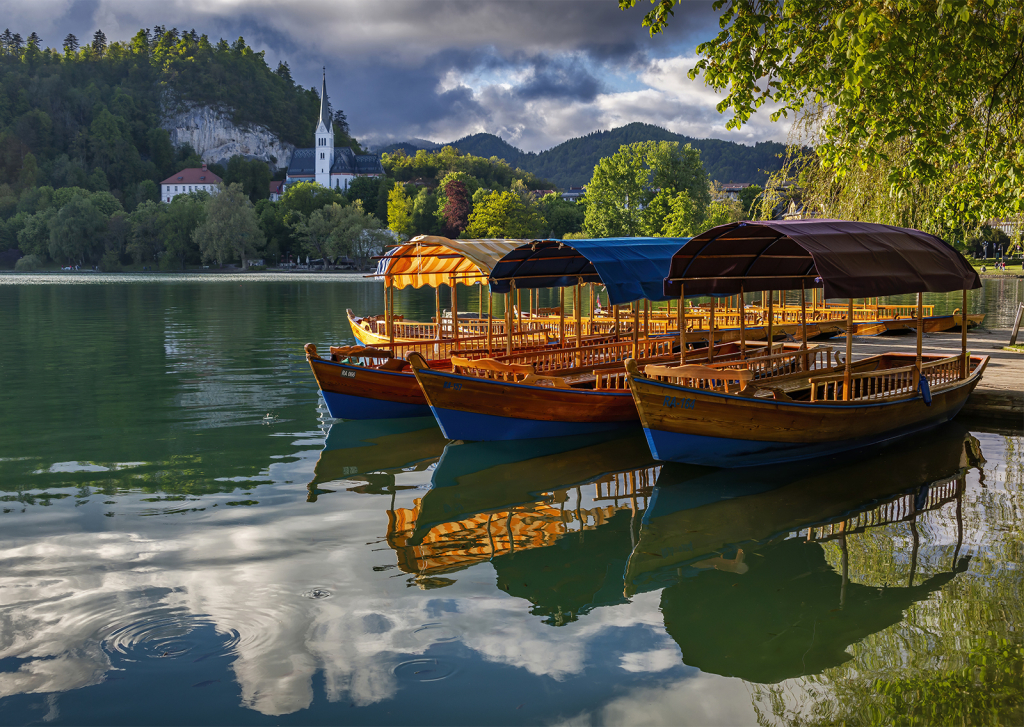 Boats on Lake Bled