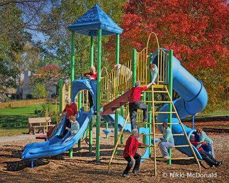 At the Playground with Grandma