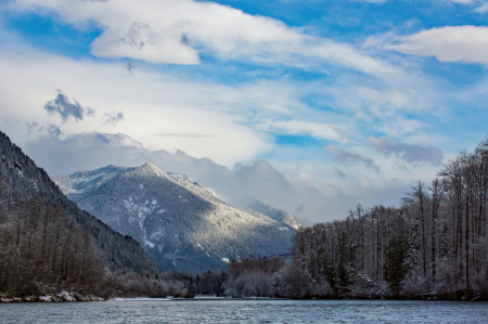 Snow Along the Skagit River