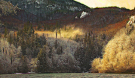 Glow on the Skagit River