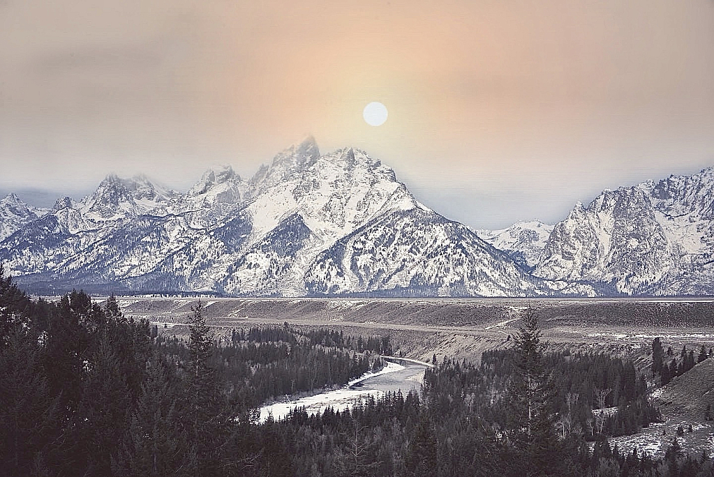 Sunrise at Ansel Adams Site.