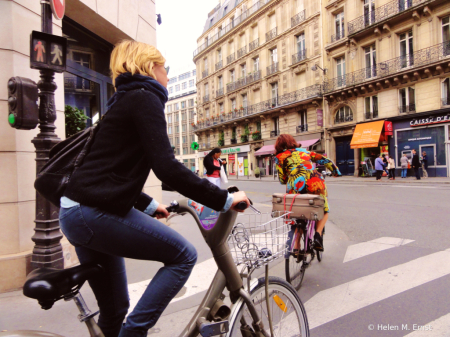 Parisians getting around
