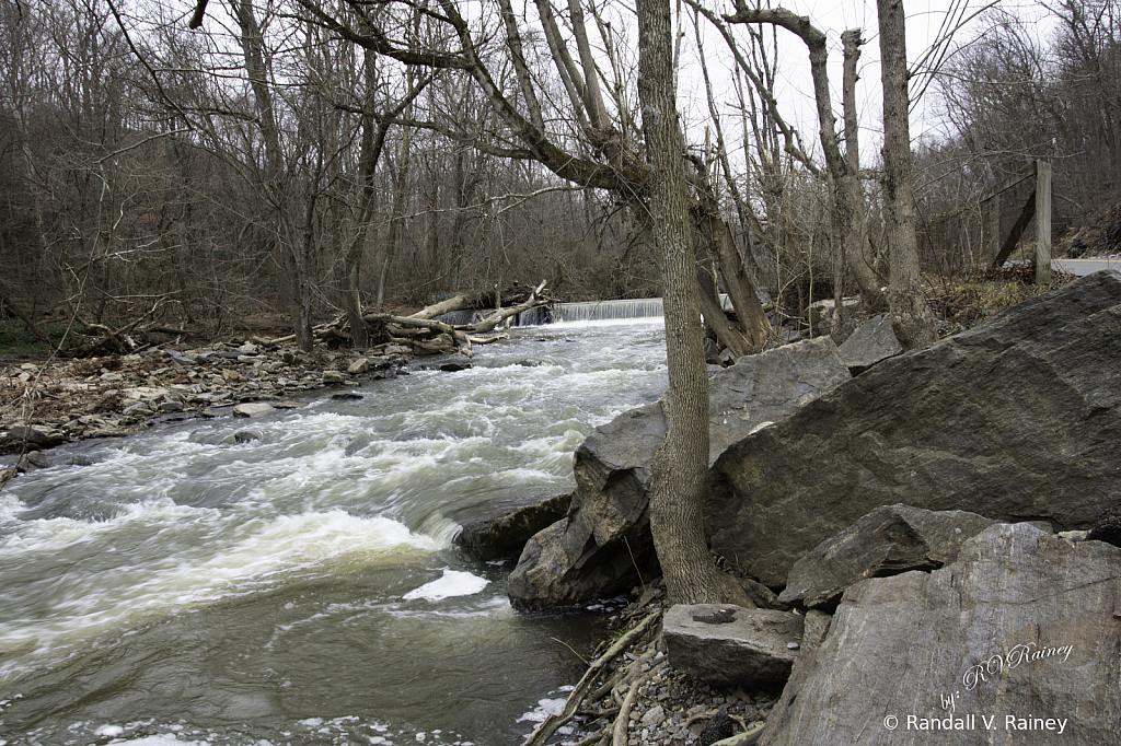 White water in Red Clay Creek...