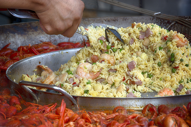 Paella in Progress