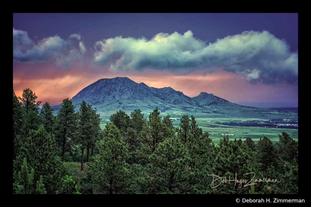 August Storm Oer Bear Butte - ID: 15976315 © Deb. Hayes Zimmerman