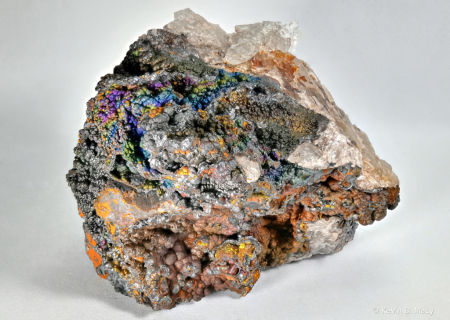 Chunk of Iridescent Hematite on Quartz