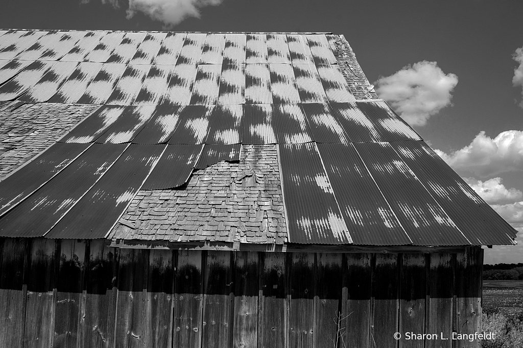 BarnRoofBWsmall - ID: 15978031 © Sharon L. Langfeldt