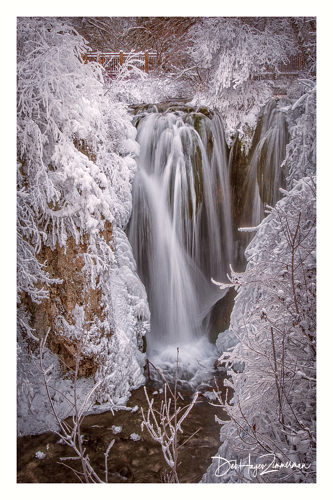 Roughlock Falls in Lacy Ice - ID: 15977337 © Deb. Hayes Zimmerman