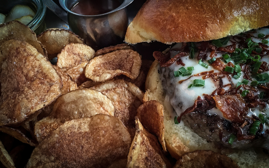 Burger and Chips