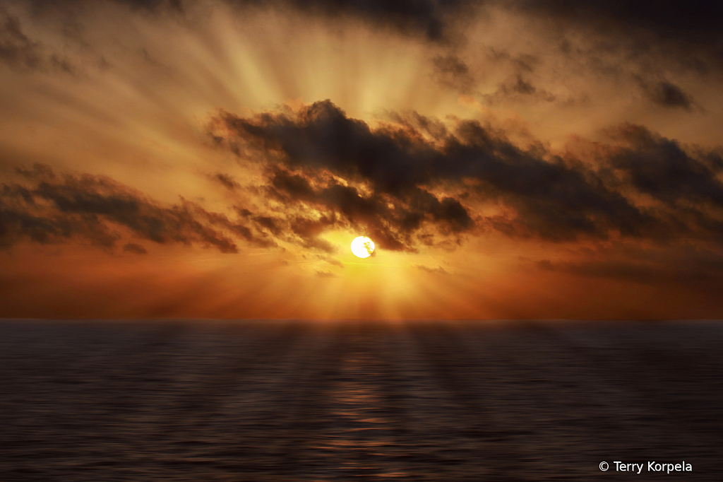 Caribbean Sunset       - ID: 15988389 © Terry Korpela